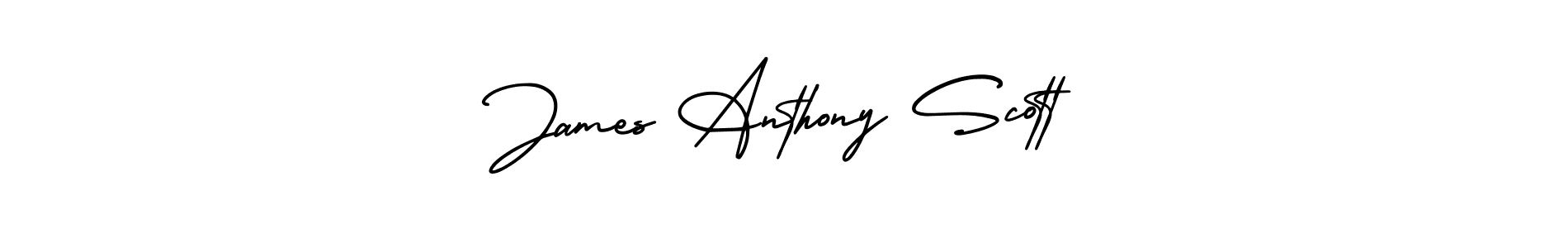 This is the best signature style for the James Anthony Scott name. Also you like these signature font (AmerikaSignatureDemo-Regular). Mix name signature. James Anthony Scott signature style 3 images and pictures png