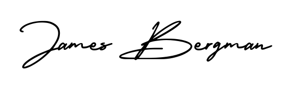 Use a signature maker to create a handwritten signature online. With this signature software, you can design (AmerikaSignatureDemo-Regular) your own signature for name James Bergman. James Bergman signature style 3 images and pictures png