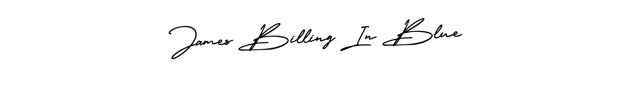 Create a beautiful signature design for name James Billing In Blue. With this signature (AmerikaSignatureDemo-Regular) fonts, you can make a handwritten signature for free. James Billing In Blue signature style 3 images and pictures png