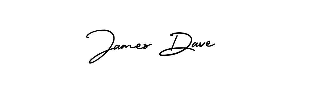 How to make James Dave name signature. Use AmerikaSignatureDemo-Regular style for creating short signs online. This is the latest handwritten sign. James Dave signature style 3 images and pictures png