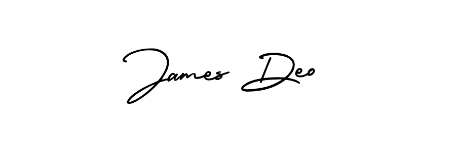 Create a beautiful signature design for name James Deo. With this signature (AmerikaSignatureDemo-Regular) fonts, you can make a handwritten signature for free. James Deo signature style 3 images and pictures png