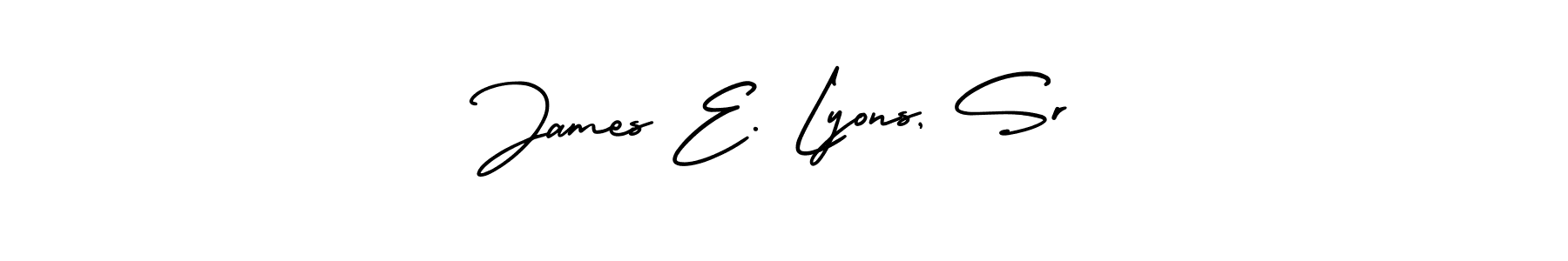 Create a beautiful signature design for name James E. Lyons, Sr. With this signature (AmerikaSignatureDemo-Regular) fonts, you can make a handwritten signature for free. James E. Lyons, Sr signature style 3 images and pictures png