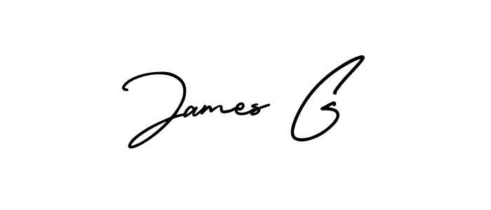 Use a signature maker to create a handwritten signature online. With this signature software, you can design (AmerikaSignatureDemo-Regular) your own signature for name James G. James G signature style 3 images and pictures png
