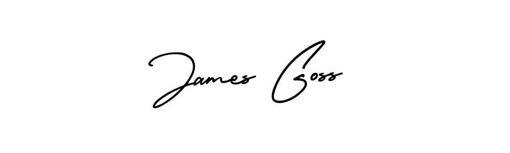 How to make James Goss name signature. Use AmerikaSignatureDemo-Regular style for creating short signs online. This is the latest handwritten sign. James Goss signature style 3 images and pictures png