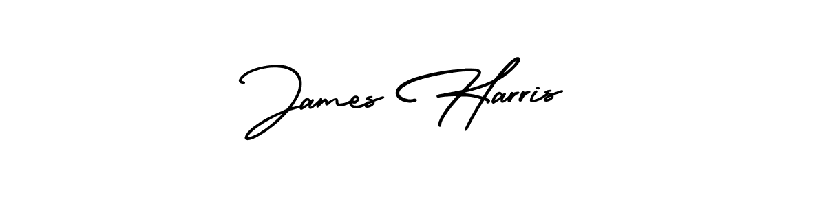 How to make James Harris name signature. Use AmerikaSignatureDemo-Regular style for creating short signs online. This is the latest handwritten sign. James Harris signature style 3 images and pictures png