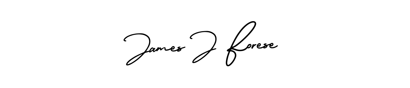 AmerikaSignatureDemo-Regular is a professional signature style that is perfect for those who want to add a touch of class to their signature. It is also a great choice for those who want to make their signature more unique. Get James J Forese name to fancy signature for free. James J Forese signature style 3 images and pictures png