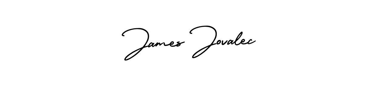 The best way (AmerikaSignatureDemo-Regular) to make a short signature is to pick only two or three words in your name. The name James Jovalec include a total of six letters. For converting this name. James Jovalec signature style 3 images and pictures png