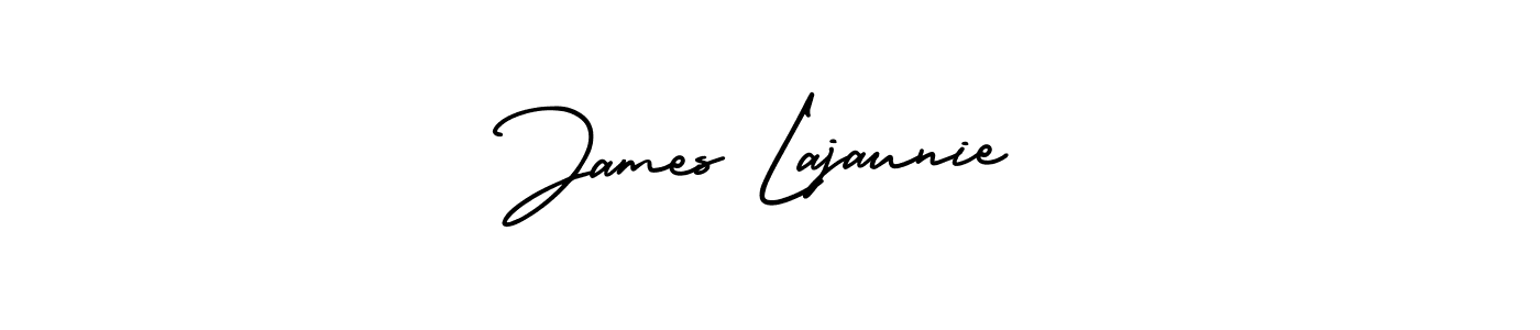 Make a short James Lajaunie signature style. Manage your documents anywhere anytime using AmerikaSignatureDemo-Regular. Create and add eSignatures, submit forms, share and send files easily. James Lajaunie signature style 3 images and pictures png