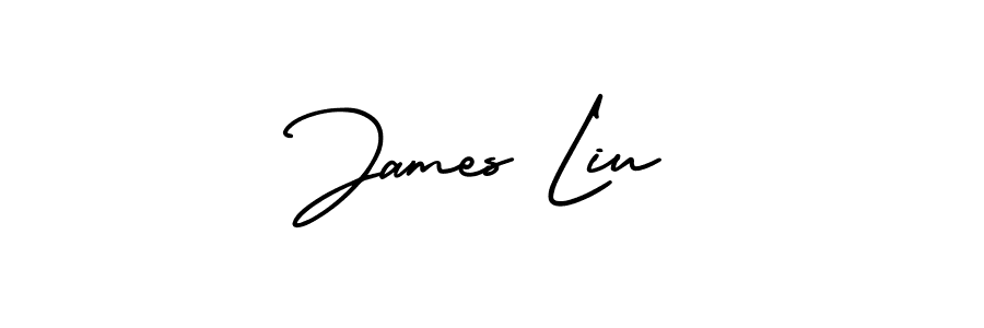 if you are searching for the best signature style for your name James Liu. so please give up your signature search. here we have designed multiple signature styles  using AmerikaSignatureDemo-Regular. James Liu signature style 3 images and pictures png