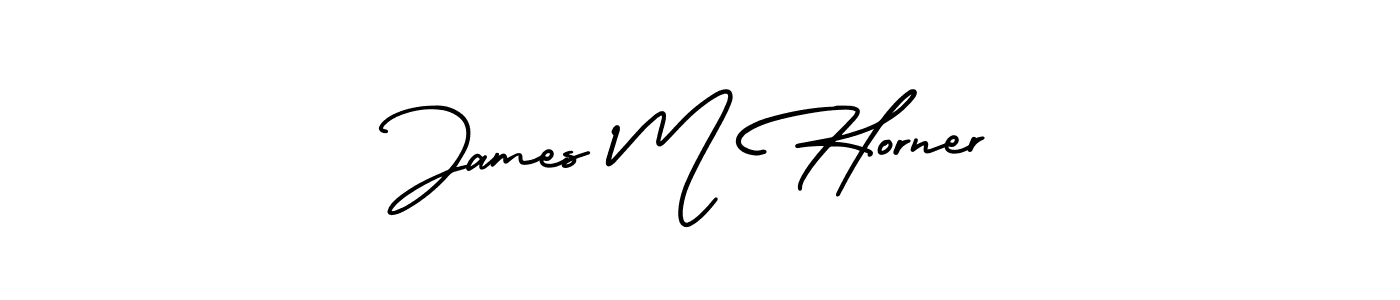 Also You can easily find your signature by using the search form. We will create James M Horner name handwritten signature images for you free of cost using AmerikaSignatureDemo-Regular sign style. James M Horner signature style 3 images and pictures png