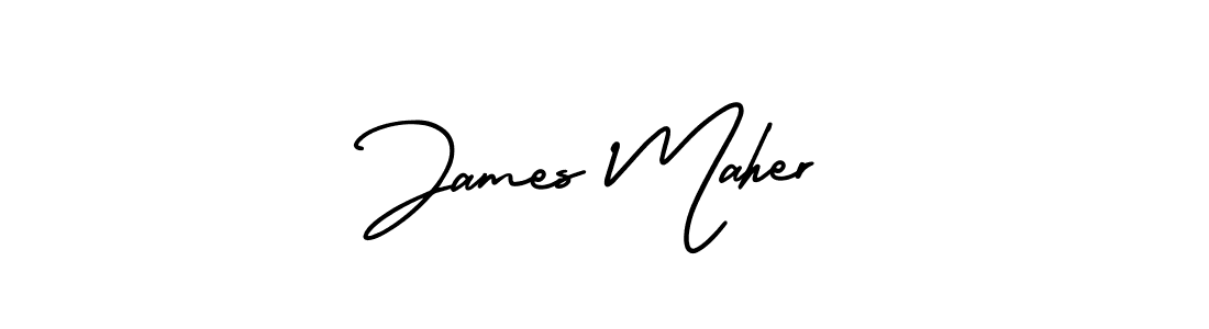 AmerikaSignatureDemo-Regular is a professional signature style that is perfect for those who want to add a touch of class to their signature. It is also a great choice for those who want to make their signature more unique. Get James Maher name to fancy signature for free. James Maher signature style 3 images and pictures png