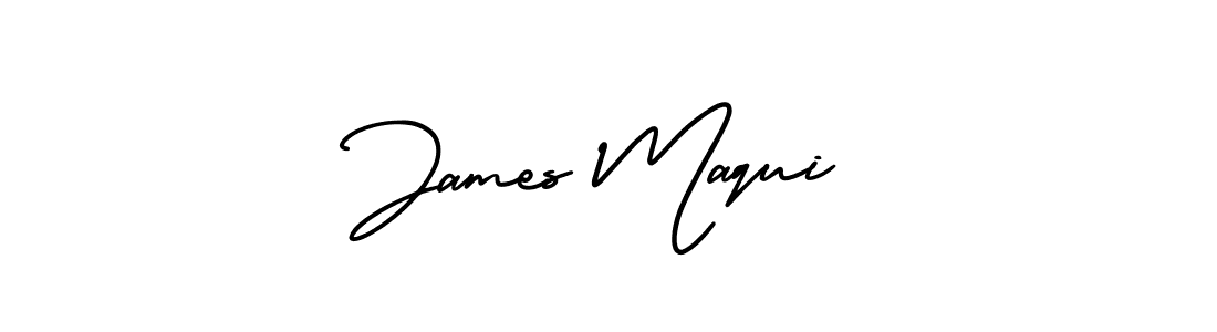 if you are searching for the best signature style for your name James Maqui. so please give up your signature search. here we have designed multiple signature styles  using AmerikaSignatureDemo-Regular. James Maqui signature style 3 images and pictures png