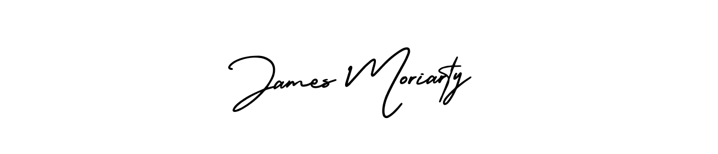 Use a signature maker to create a handwritten signature online. With this signature software, you can design (AmerikaSignatureDemo-Regular) your own signature for name James Moriarty. James Moriarty signature style 3 images and pictures png