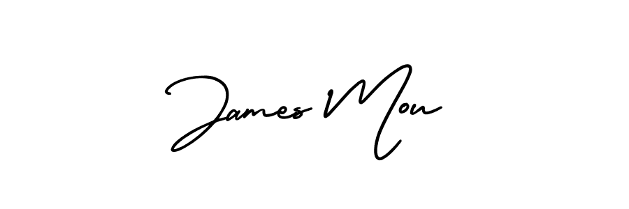 Make a short James Mou signature style. Manage your documents anywhere anytime using AmerikaSignatureDemo-Regular. Create and add eSignatures, submit forms, share and send files easily. James Mou signature style 3 images and pictures png