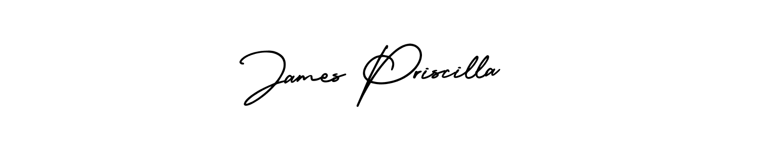 It looks lik you need a new signature style for name James Priscilla. Design unique handwritten (AmerikaSignatureDemo-Regular) signature with our free signature maker in just a few clicks. James Priscilla signature style 3 images and pictures png