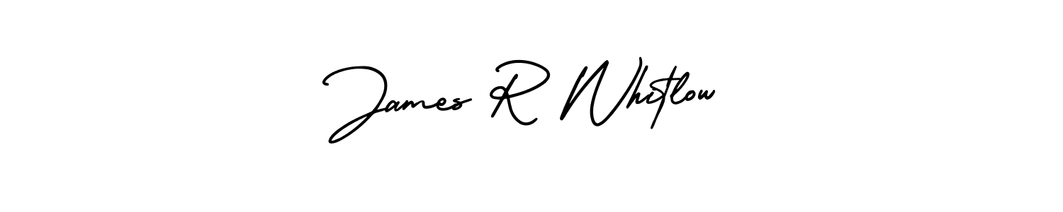 This is the best signature style for the James R Whitlow name. Also you like these signature font (AmerikaSignatureDemo-Regular). Mix name signature. James R Whitlow signature style 3 images and pictures png