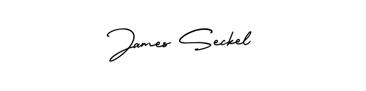How to make James Seckel name signature. Use AmerikaSignatureDemo-Regular style for creating short signs online. This is the latest handwritten sign. James Seckel signature style 3 images and pictures png