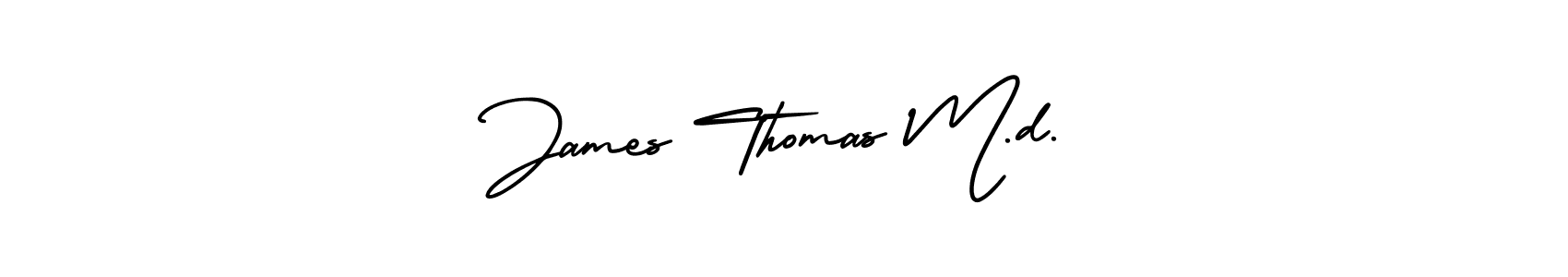 Make a short James Thomas M.d. signature style. Manage your documents anywhere anytime using AmerikaSignatureDemo-Regular. Create and add eSignatures, submit forms, share and send files easily. James Thomas M.d. signature style 3 images and pictures png