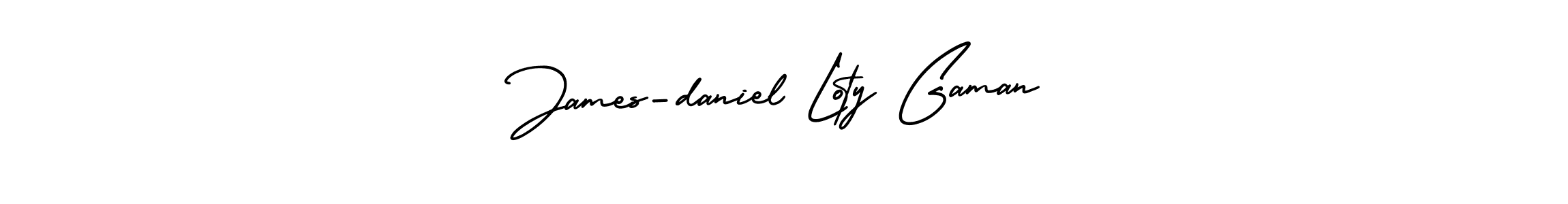 Design your own signature with our free online signature maker. With this signature software, you can create a handwritten (AmerikaSignatureDemo-Regular) signature for name James-daniel Loty Gaman. James-daniel Loty Gaman signature style 3 images and pictures png