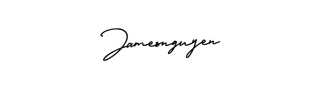 Design your own signature with our free online signature maker. With this signature software, you can create a handwritten (AmerikaSignatureDemo-Regular) signature for name Jamesnguyen. Jamesnguyen signature style 3 images and pictures png