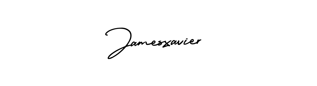 How to make Jamesxavier name signature. Use AmerikaSignatureDemo-Regular style for creating short signs online. This is the latest handwritten sign. Jamesxavier signature style 3 images and pictures png