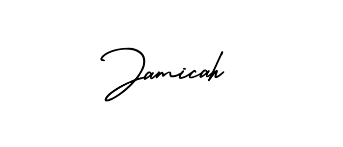 Jamicah stylish signature style. Best Handwritten Sign (AmerikaSignatureDemo-Regular) for my name. Handwritten Signature Collection Ideas for my name Jamicah. Jamicah signature style 3 images and pictures png
