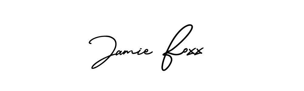 You should practise on your own different ways (AmerikaSignatureDemo-Regular) to write your name (Jamie Foxx) in signature. don't let someone else do it for you. Jamie Foxx signature style 3 images and pictures png