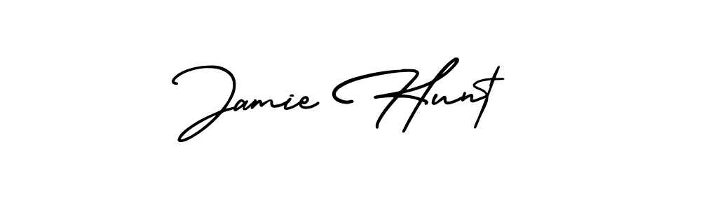 AmerikaSignatureDemo-Regular is a professional signature style that is perfect for those who want to add a touch of class to their signature. It is also a great choice for those who want to make their signature more unique. Get Jamie Hunt name to fancy signature for free. Jamie Hunt signature style 3 images and pictures png