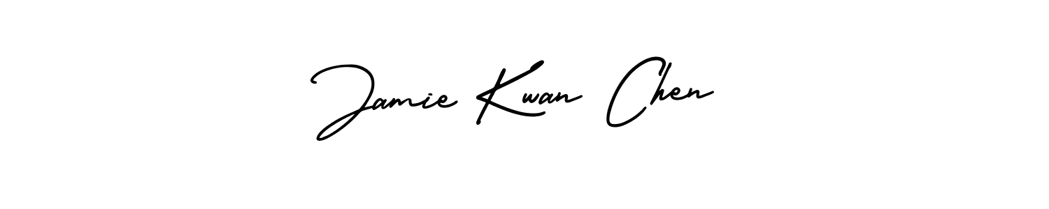 It looks lik you need a new signature style for name Jamie Kwan Chen. Design unique handwritten (AmerikaSignatureDemo-Regular) signature with our free signature maker in just a few clicks. Jamie Kwan Chen signature style 3 images and pictures png