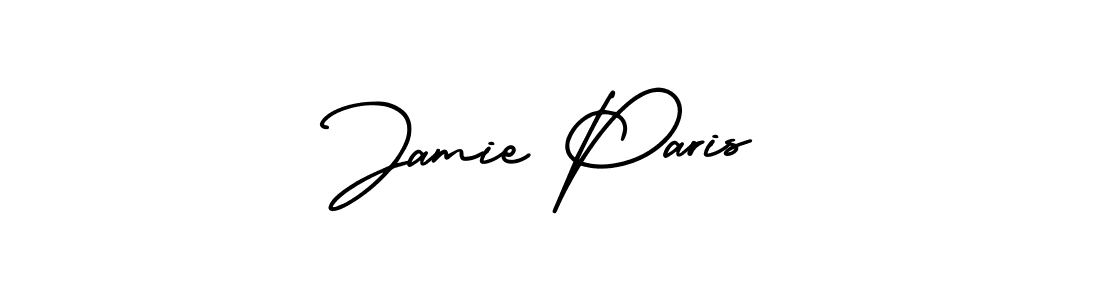AmerikaSignatureDemo-Regular is a professional signature style that is perfect for those who want to add a touch of class to their signature. It is also a great choice for those who want to make their signature more unique. Get Jamie Paris name to fancy signature for free. Jamie Paris signature style 3 images and pictures png