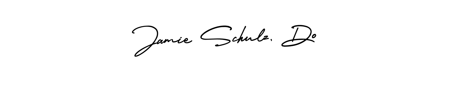 Jamie Schulz, Do stylish signature style. Best Handwritten Sign (AmerikaSignatureDemo-Regular) for my name. Handwritten Signature Collection Ideas for my name Jamie Schulz, Do. Jamie Schulz, Do signature style 3 images and pictures png