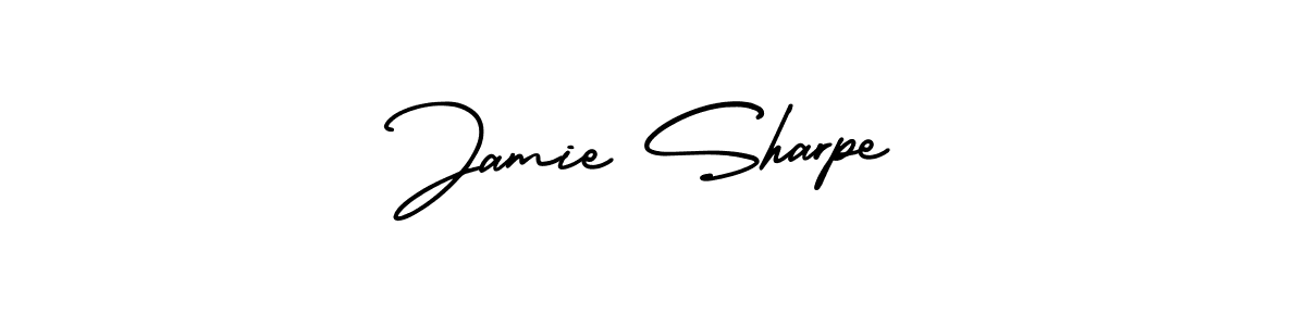 AmerikaSignatureDemo-Regular is a professional signature style that is perfect for those who want to add a touch of class to their signature. It is also a great choice for those who want to make their signature more unique. Get Jamie Sharpe name to fancy signature for free. Jamie Sharpe signature style 3 images and pictures png