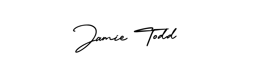 It looks lik you need a new signature style for name Jamie Todd. Design unique handwritten (AmerikaSignatureDemo-Regular) signature with our free signature maker in just a few clicks. Jamie Todd signature style 3 images and pictures png