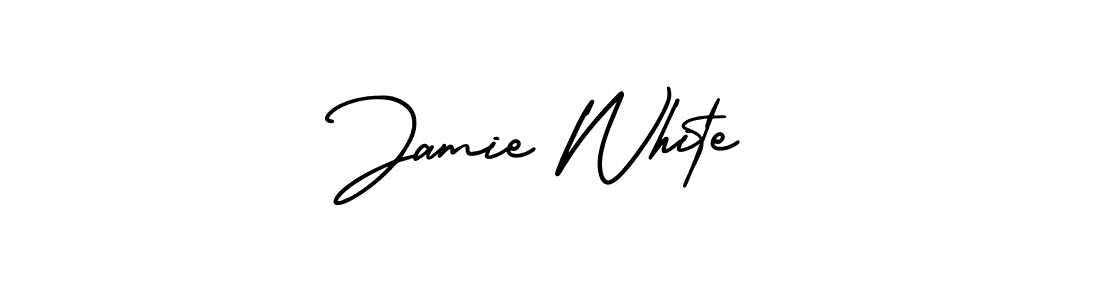 It looks lik you need a new signature style for name Jamie White. Design unique handwritten (AmerikaSignatureDemo-Regular) signature with our free signature maker in just a few clicks. Jamie White signature style 3 images and pictures png