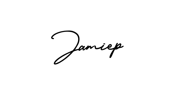 Similarly AmerikaSignatureDemo-Regular is the best handwritten signature design. Signature creator online .You can use it as an online autograph creator for name Jamiep. Jamiep signature style 3 images and pictures png