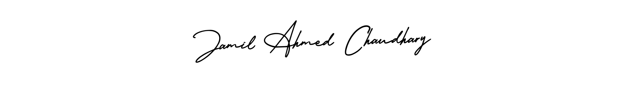Also You can easily find your signature by using the search form. We will create Jamil Ahmed Chaudhary name handwritten signature images for you free of cost using AmerikaSignatureDemo-Regular sign style. Jamil Ahmed Chaudhary signature style 3 images and pictures png