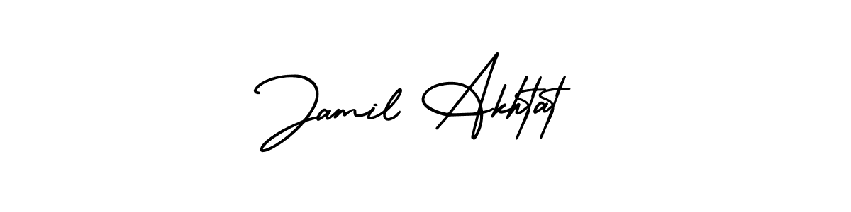 See photos of Jamil Akhtat official signature by Spectra . Check more albums & portfolios. Read reviews & check more about AmerikaSignatureDemo-Regular font. Jamil Akhtat signature style 3 images and pictures png