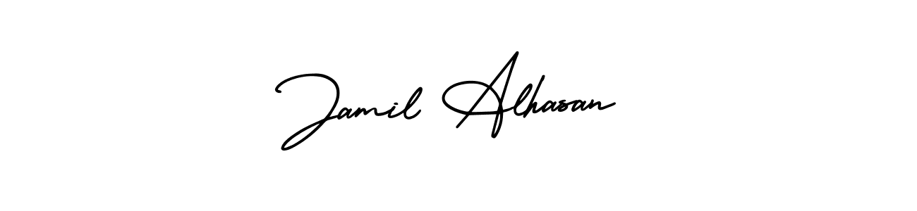 How to make Jamil Alhasan signature? AmerikaSignatureDemo-Regular is a professional autograph style. Create handwritten signature for Jamil Alhasan name. Jamil Alhasan signature style 3 images and pictures png