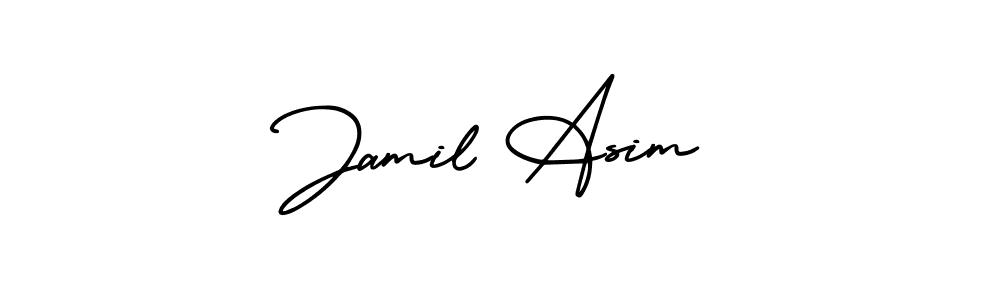Design your own signature with our free online signature maker. With this signature software, you can create a handwritten (AmerikaSignatureDemo-Regular) signature for name Jamil Asim. Jamil Asim signature style 3 images and pictures png