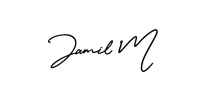 Best and Professional Signature Style for Jamil M. AmerikaSignatureDemo-Regular Best Signature Style Collection. Jamil M signature style 3 images and pictures png