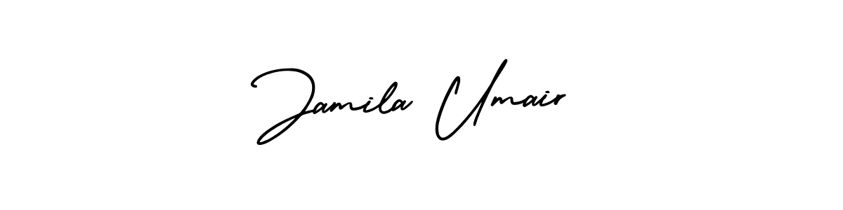 Create a beautiful signature design for name Jamila Umair. With this signature (AmerikaSignatureDemo-Regular) fonts, you can make a handwritten signature for free. Jamila Umair signature style 3 images and pictures png