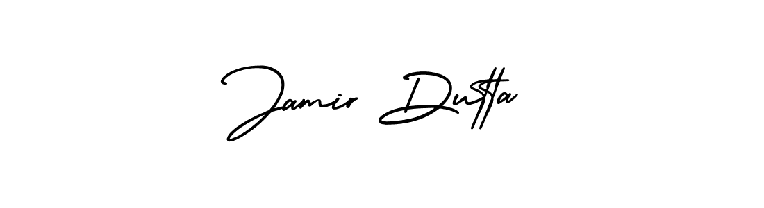 How to make Jamir Dutta signature? AmerikaSignatureDemo-Regular is a professional autograph style. Create handwritten signature for Jamir Dutta name. Jamir Dutta signature style 3 images and pictures png