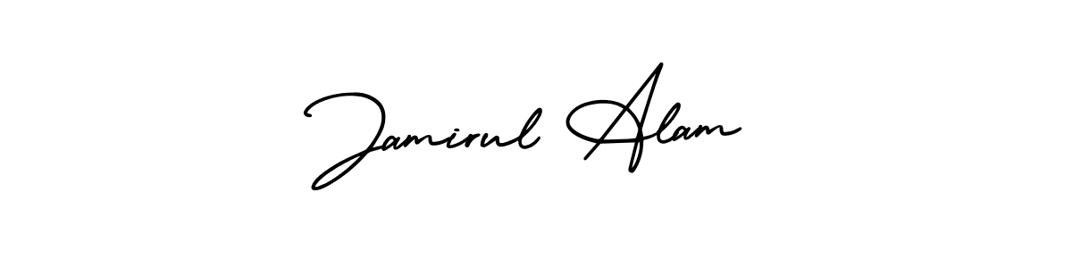 Use a signature maker to create a handwritten signature online. With this signature software, you can design (AmerikaSignatureDemo-Regular) your own signature for name Jamirul Alam. Jamirul Alam signature style 3 images and pictures png