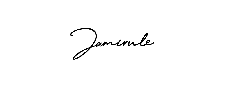 Use a signature maker to create a handwritten signature online. With this signature software, you can design (AmerikaSignatureDemo-Regular) your own signature for name Jamirule. Jamirule signature style 3 images and pictures png