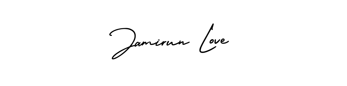 How to make Jamirun Love signature? AmerikaSignatureDemo-Regular is a professional autograph style. Create handwritten signature for Jamirun Love name. Jamirun Love signature style 3 images and pictures png