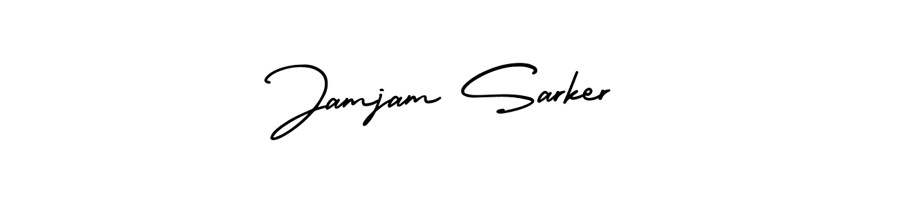 Make a beautiful signature design for name Jamjam Sarker. With this signature (AmerikaSignatureDemo-Regular) style, you can create a handwritten signature for free. Jamjam Sarker signature style 3 images and pictures png