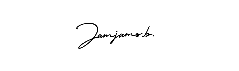 How to Draw Jamjams.b. signature style? AmerikaSignatureDemo-Regular is a latest design signature styles for name Jamjams.b.. Jamjams.b. signature style 3 images and pictures png