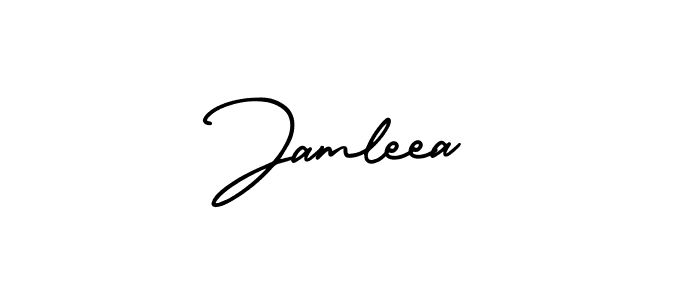 Design your own signature with our free online signature maker. With this signature software, you can create a handwritten (AmerikaSignatureDemo-Regular) signature for name Jamleea. Jamleea signature style 3 images and pictures png