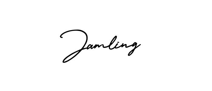 AmerikaSignatureDemo-Regular is a professional signature style that is perfect for those who want to add a touch of class to their signature. It is also a great choice for those who want to make their signature more unique. Get Jamling name to fancy signature for free. Jamling signature style 3 images and pictures png