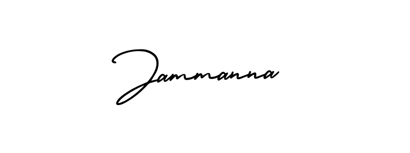 Use a signature maker to create a handwritten signature online. With this signature software, you can design (AmerikaSignatureDemo-Regular) your own signature for name Jammanna. Jammanna signature style 3 images and pictures png